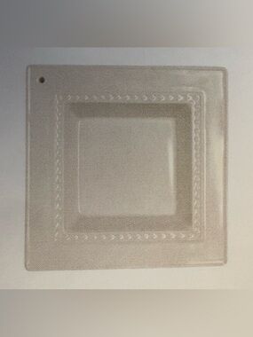 Nora Fleming Square Glass Napkin Holder/Candy Dish (M5 9” square)